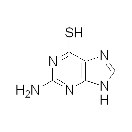 154-42-7,6-硫鸟嘌呤,6-硫鸟嘌呤;6-硫代鸟嘌呤;2-氨基-6-巯基嘌呤;6-巯基鸟嘌呤;2-氨基嘌呤-6(1H)-硫酮,C<sub>5</sub>H<sub>5</sub>N<sub>5</sub>S,167.19,-欧恩科化学|欧恩科生物|www.oknk.com.