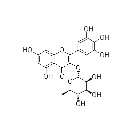 17912-87-7,杨梅苷,杨梅苷;五羟基黄酮-3-鼠李糖苷,C<sub>21</sub>H<sub>20</sub>O<sub>12</sub>,-欧恩科化学|欧恩科生物|www.oknk.com.